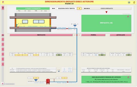 calcolo impianti idrico sanitari in excel