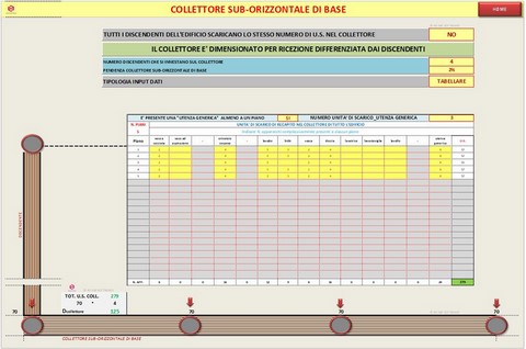 Dimensionamento di impianti di scarico. Programma in excel per il calcolo di impianti di scarico in edifici pubblici e privati