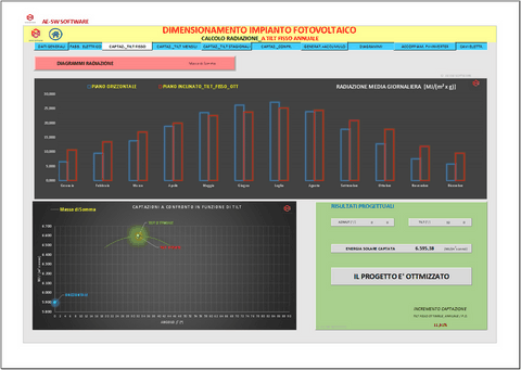 Dimensionamento in excel di impianti fotovoltaici monofase e trifase. Impianti off-grid; on-grid; ibridi