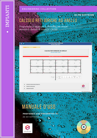 ​CALCOLO RETI IDRICHE AD ANELLO. Programma in excel per il calcolo di reti idriche chiuse mediante il metodo di Hardy Cross